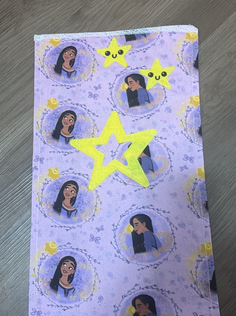 Girls' Lavender Star Print Doll quilt handmade new